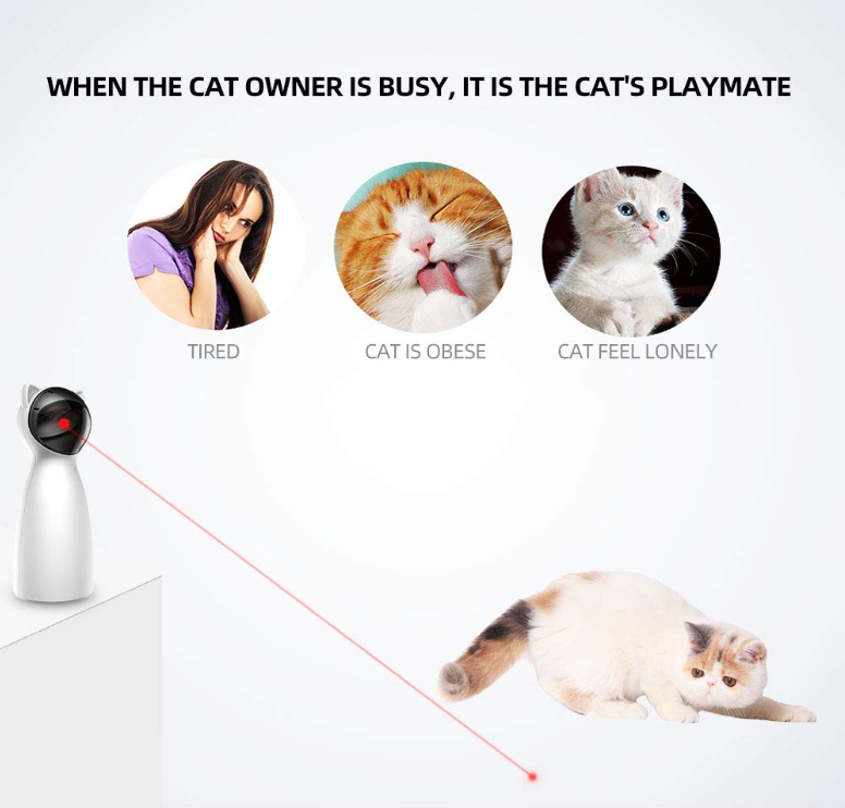 Smart Laser Cat Toy – Keeps Your Cat Active & Entertained