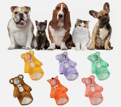 Thermal Pet Hoodie – Soft Winter Sweater with Hood for Dogs & Cats