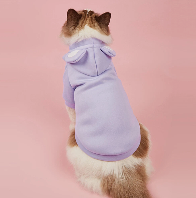 Thermal Pet Hoodie – Soft Winter Sweater with Hood for Dogs & Cats