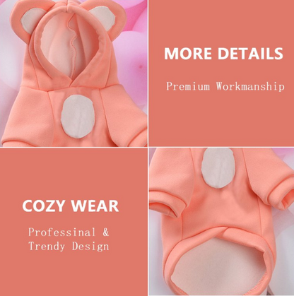 Thermal Pet Hoodie – Soft Winter Sweater with Hood for Dogs & Cats