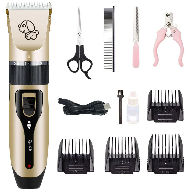 Professional Pet Grooming Kit – Quiet & Safe Trimmer Set for Dogs & Cats