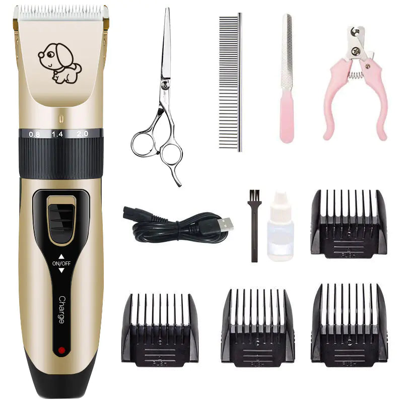 Professional Pet Grooming Kit – Quiet & Safe Trimmer Set for Dogs & Cats